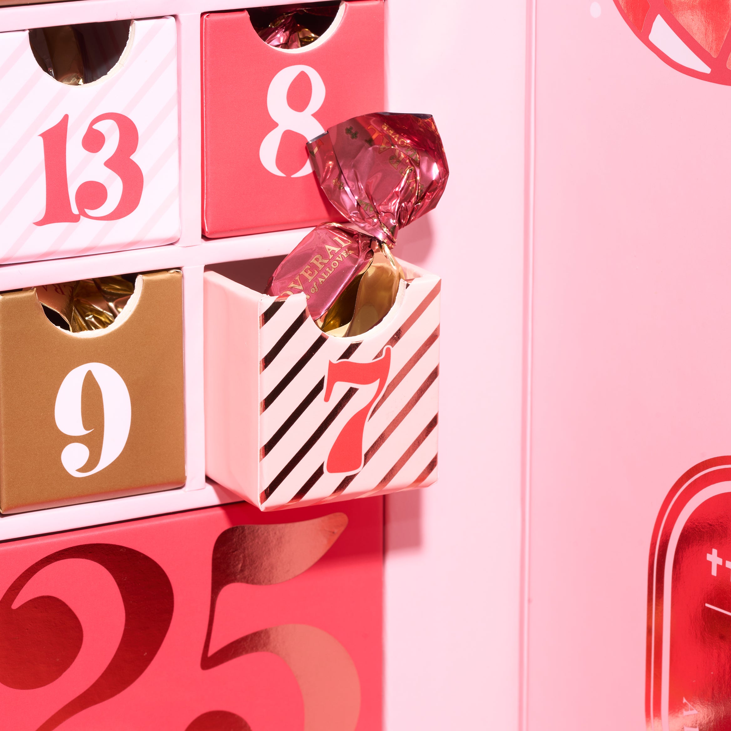 LOVERAL Christmas Countdown Calendar Chocolate Gift Box